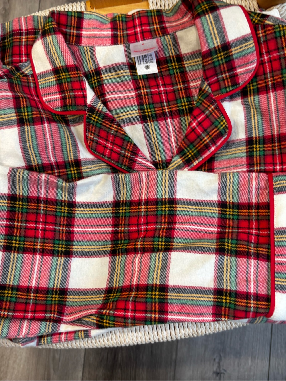 Hanna Andersson Plaid Flannel Pajama top   Woman M